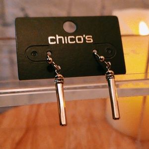 Chico's Gold Stick Drop Earrings